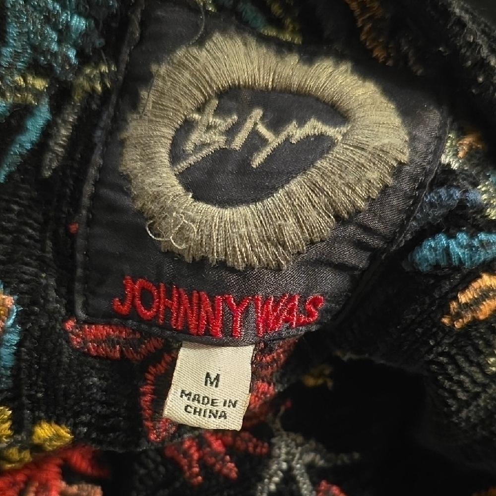 Johnny Was Black and Red Embroidered Jacket - Picture 5 of 7